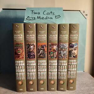 Jojo's Bizarre Adventure Part 7 Steel Ball Run Vol. 1-6 English Manga Bundle